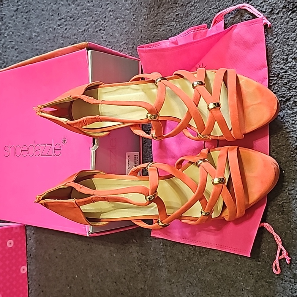 Orange sandals